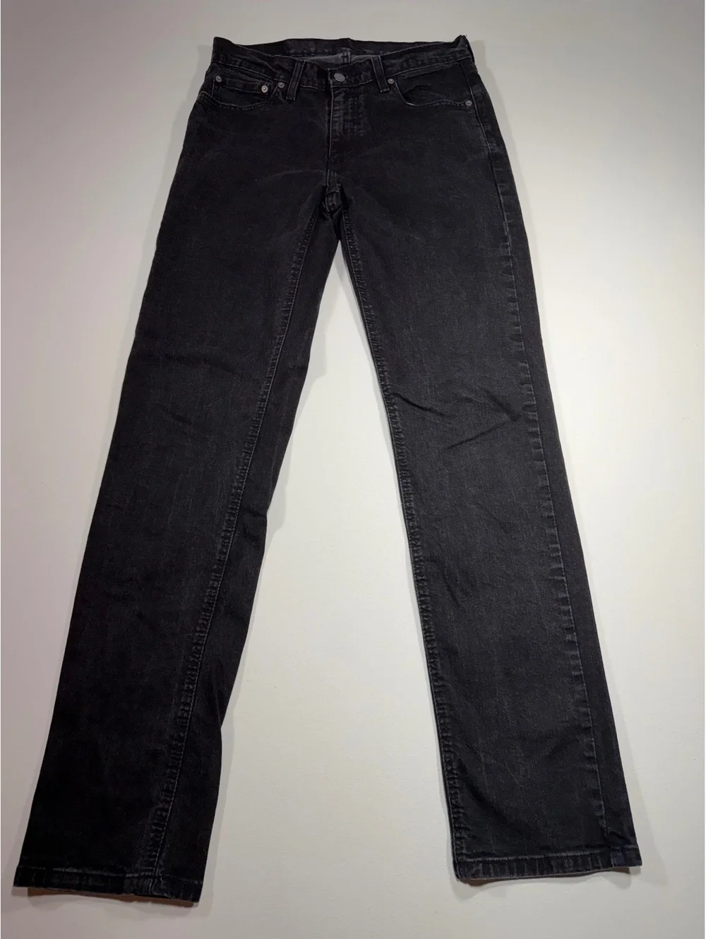 Levi’s 514 Straight Fit Jeans Mens 32x36 Black Wash Denim Pants